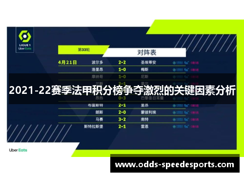 2021-22赛季法甲积分榜争夺激烈的关键因素分析