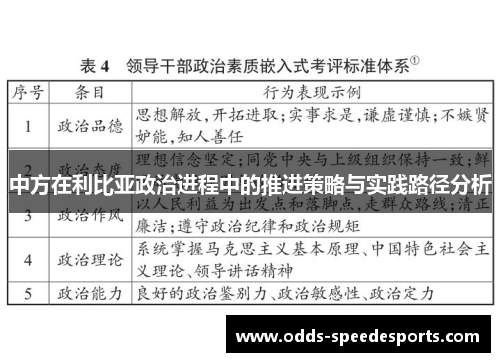 中方在利比亚政治进程中的推进策略与实践路径分析