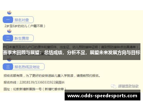 赛季末回顾与展望：总结成绩，分析不足，展望未来发展方向与目标